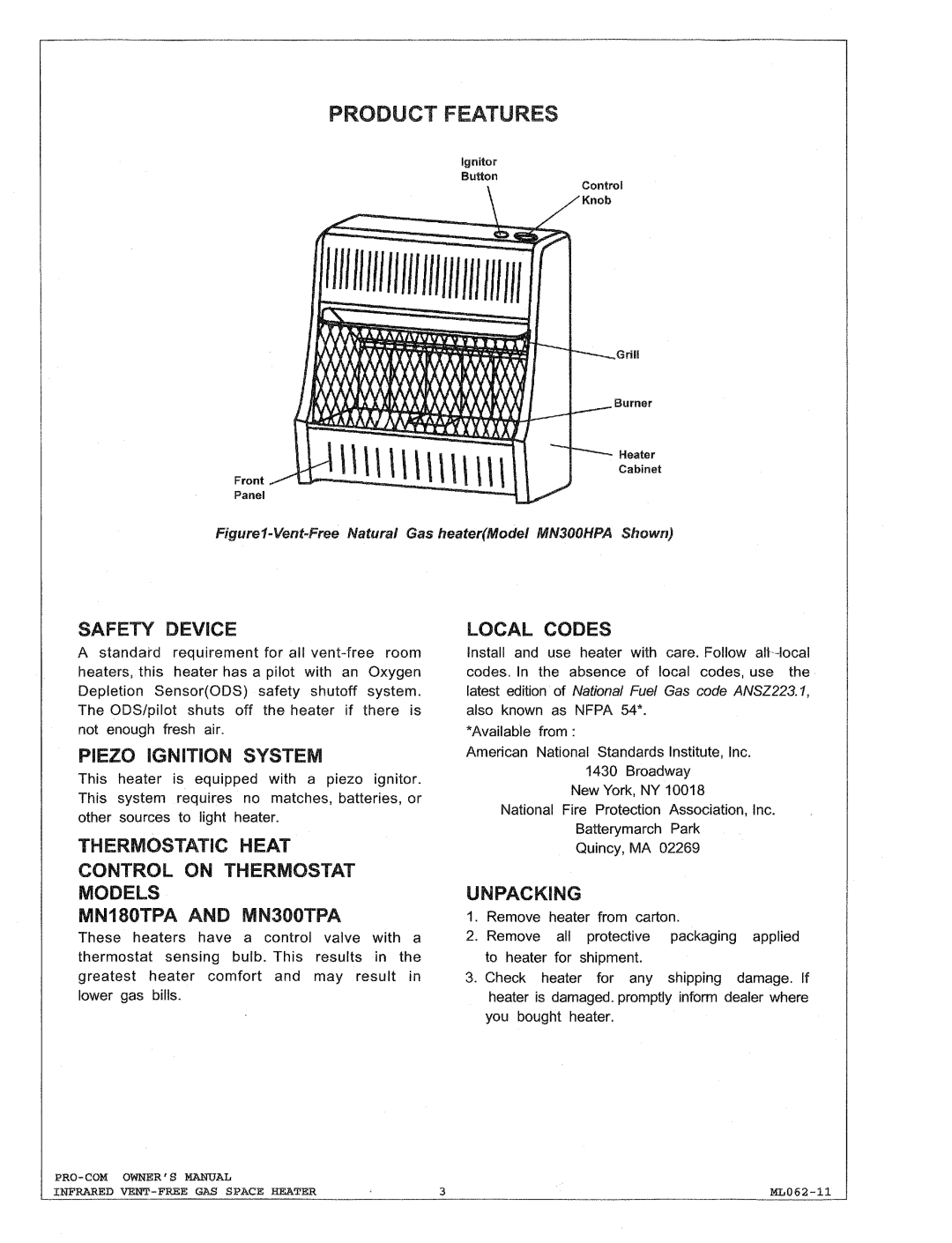 Procom MN180HPA, MN180TPA, MN300HPA, MN300TPA manual 