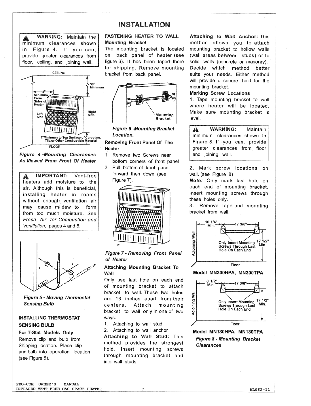 Procom MN180HPA, MN180TPA, MN300HPA, MN300TPA manual 