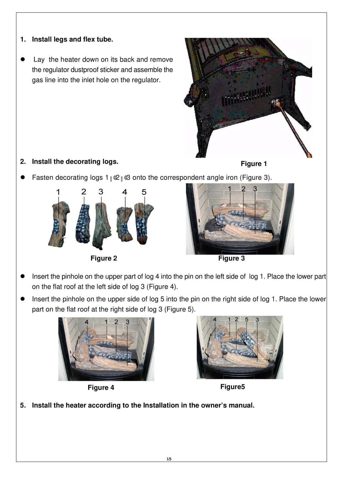 Procom SN250TYLA-D, SL250TYLA-D installation manual Install legs and flex tube 