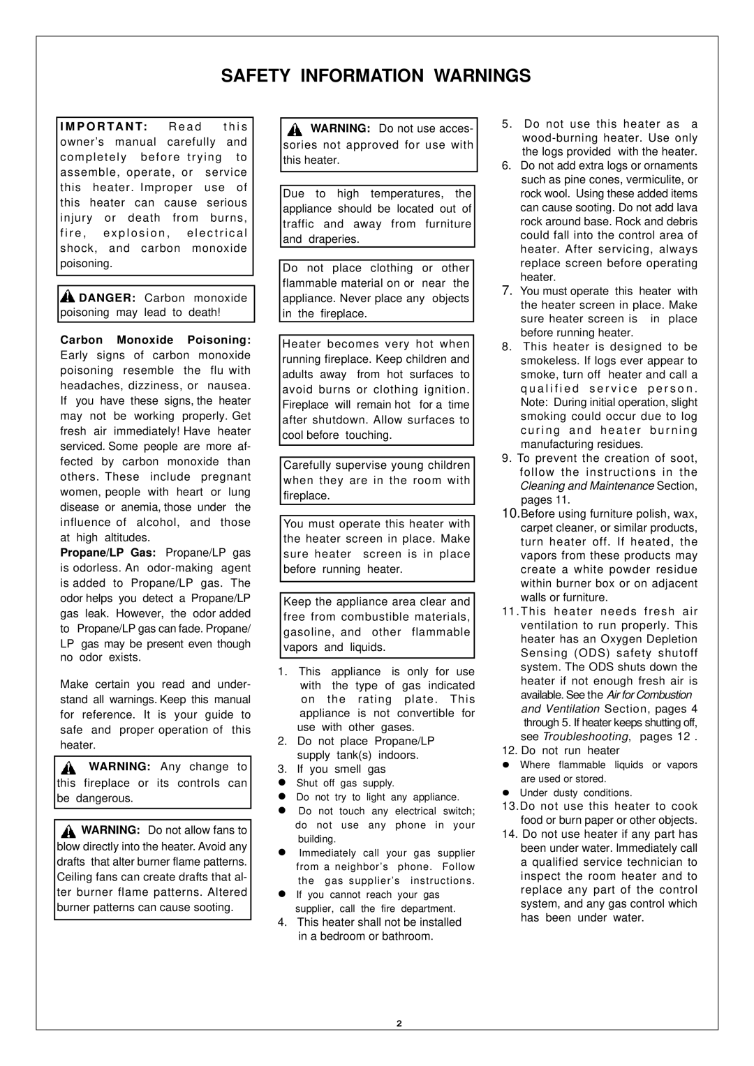 Procom SL250TYLA-D, SN250TYLA-D installation manual Safety Information Warnings, P O R TA N T R e a d 