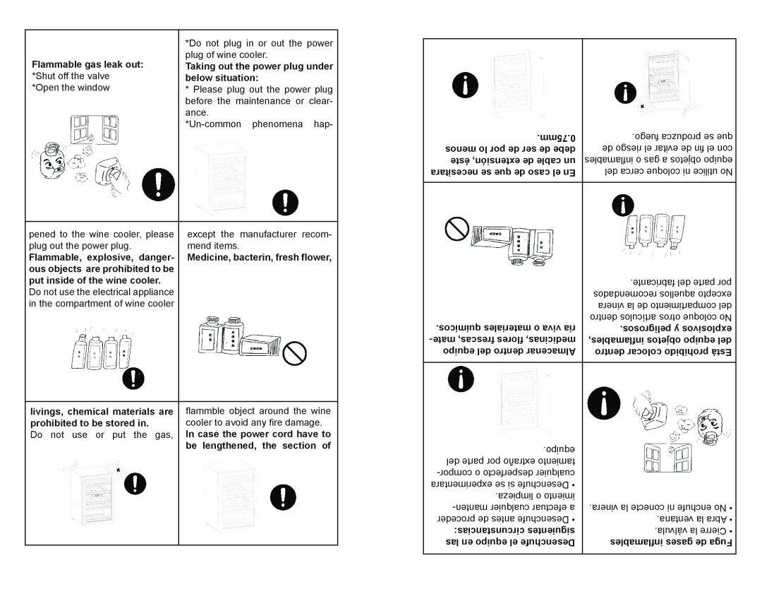 Professional Series PS72381 user manual Flammable gas leak out 