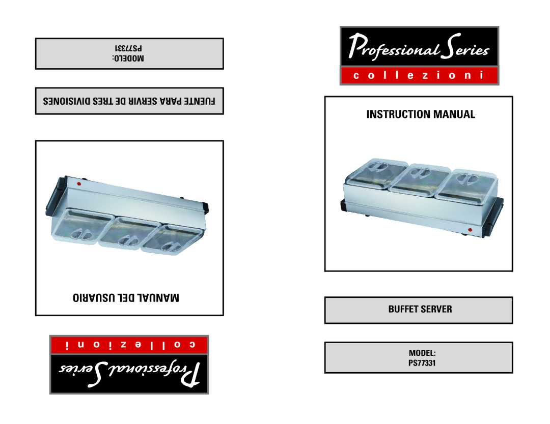 Professional Series PS77331 instruction manual Usuario DEL Manual 