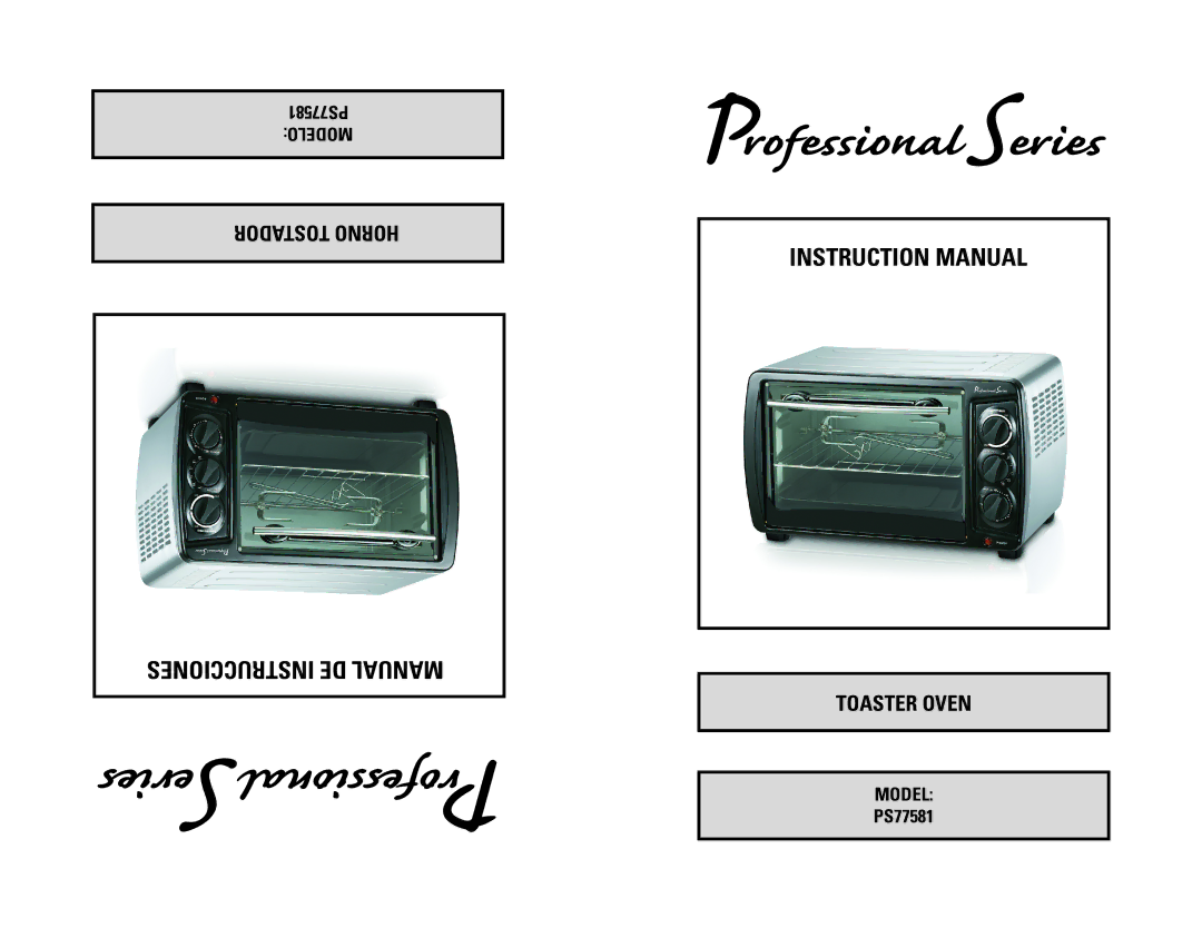 Professional Series PS77581 instruction manual Modelo 