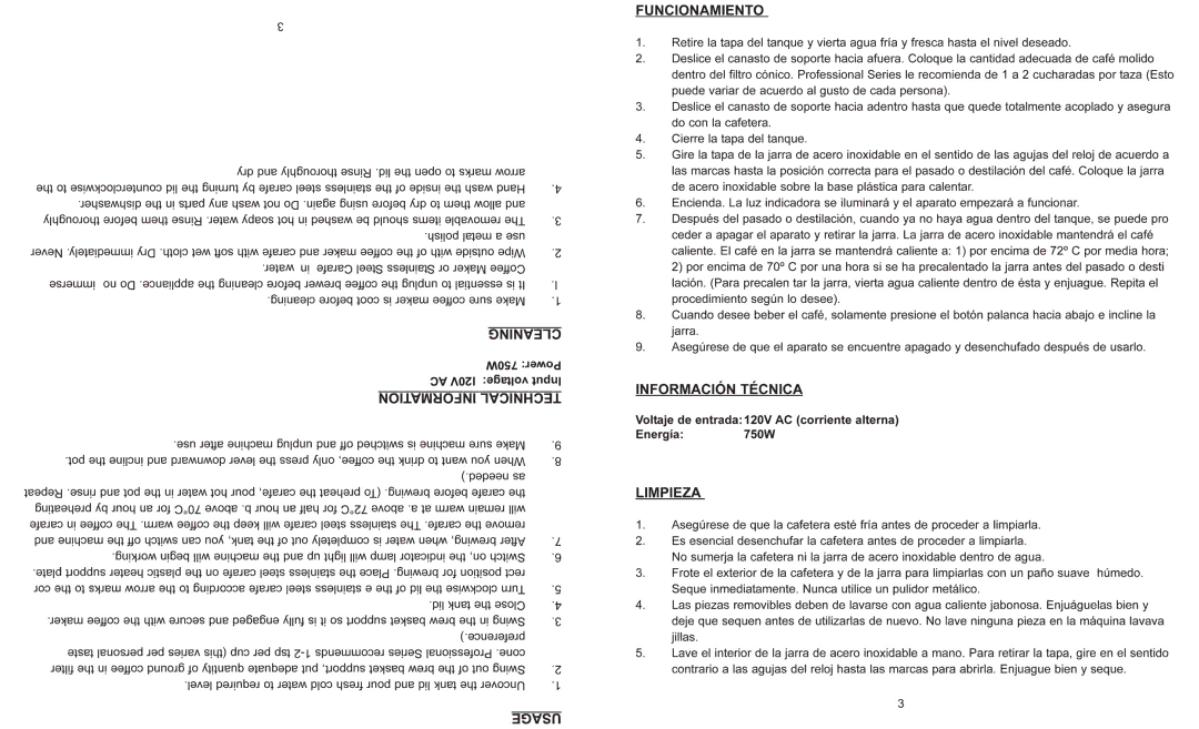 Professional Series PS77651 instruction manual 