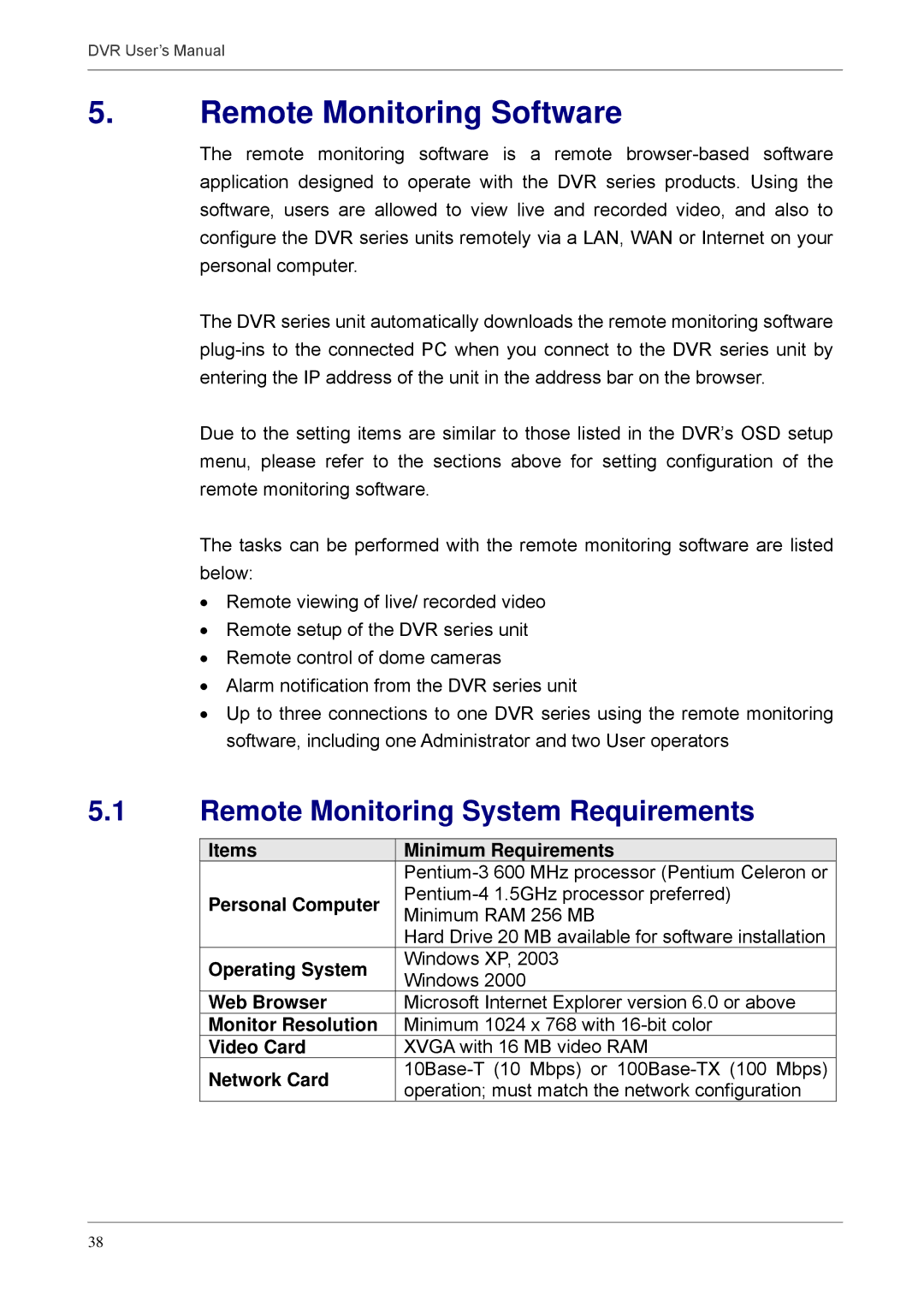 Proficient Audio Systems 00P3DG090DSEB3 user manual Remote Monitoring Software, Remote Monitoring System Requirements 