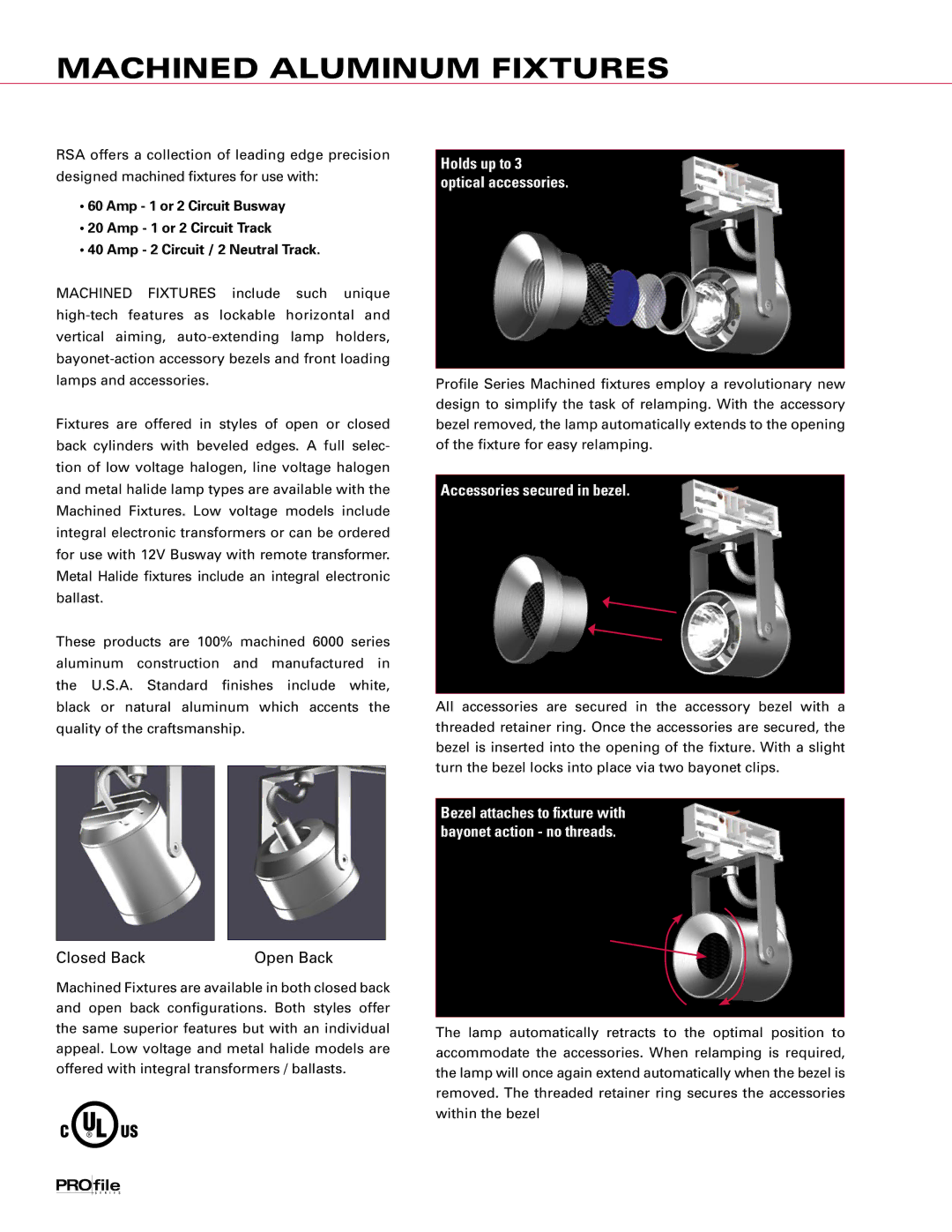 Profile Machined Aluminum Fixtures manual 