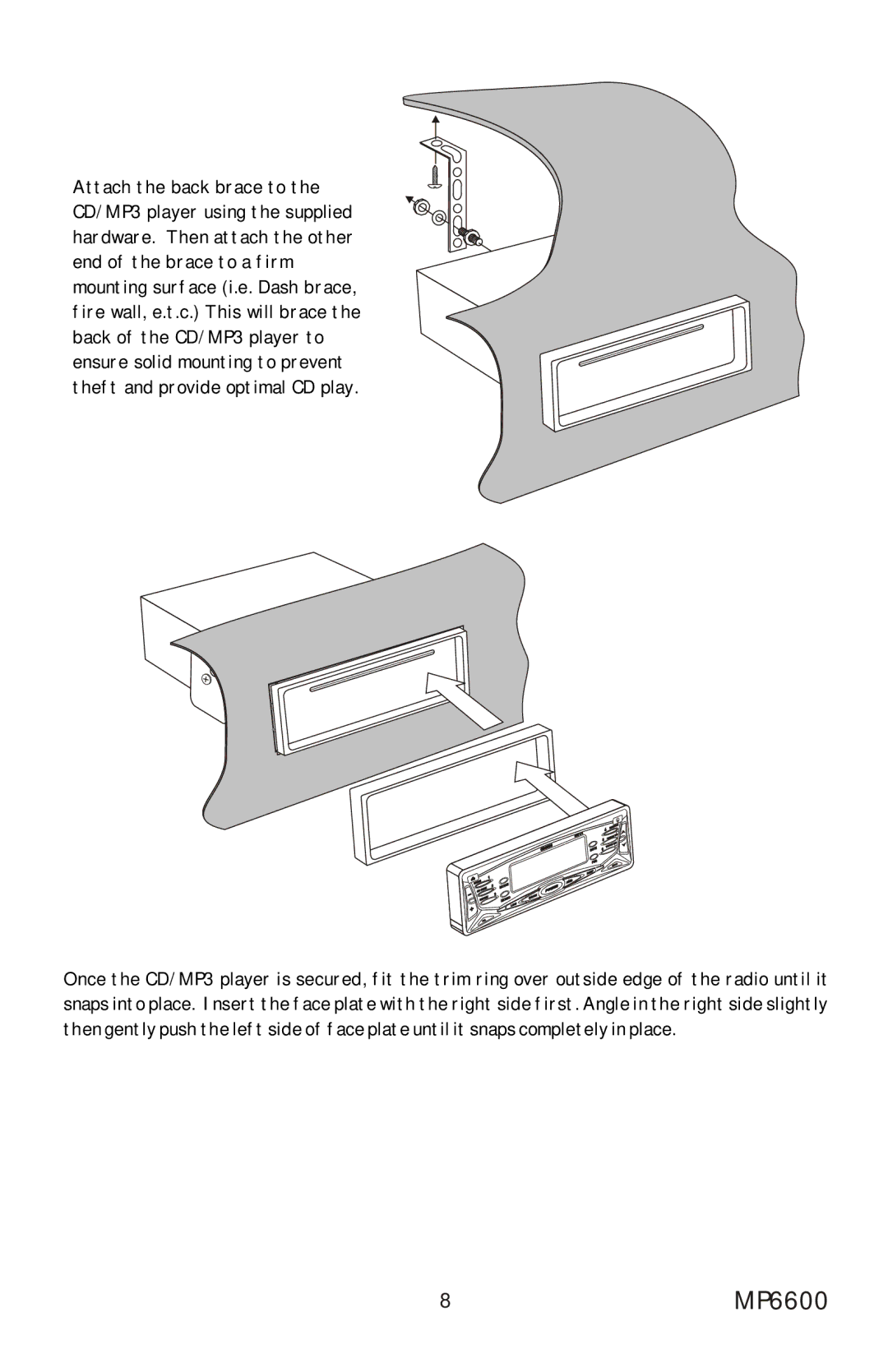 Profile installation instructions 8MP6600 