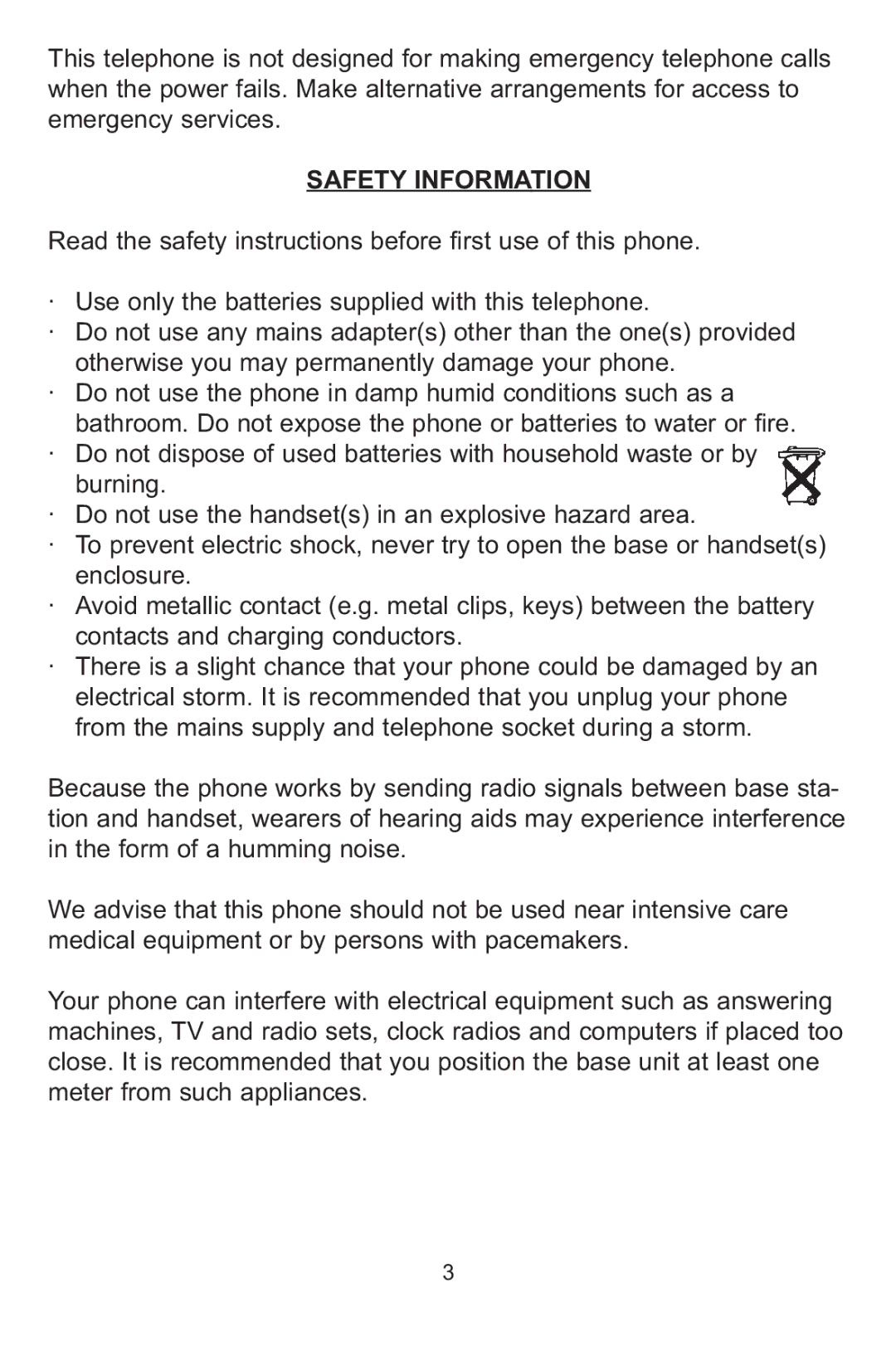 Profoon Telecommunicatie PDX-1100 series manual Safety Information 