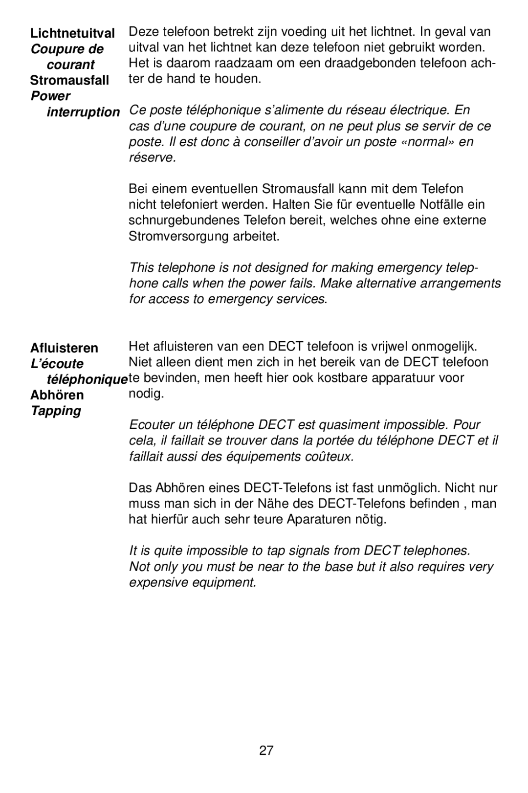 Profoon Telecommunicatie PDX-1400 manual Tapping 