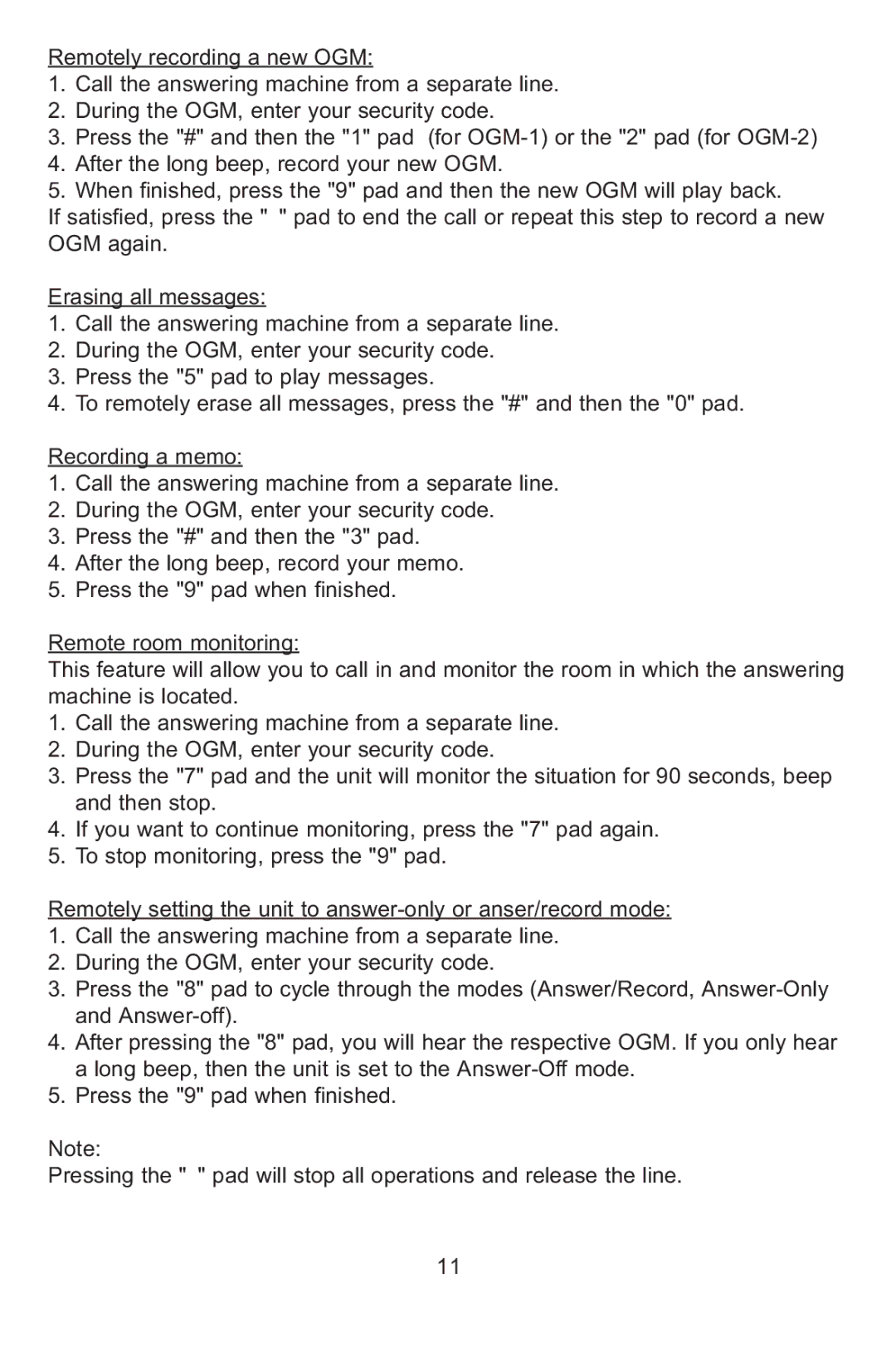 Profoon Telecommunicatie TAM-60X manual 