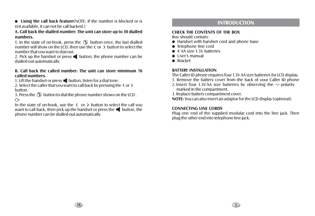 Profoon Telecommunicatie TX-255 manual Introduction, Check the Contents of the BOX 