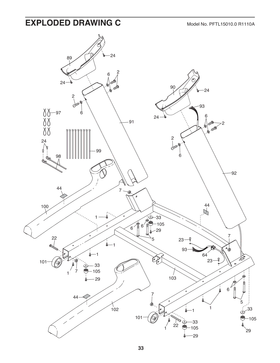 ProForm 2 user manual Exploded Drawing C 