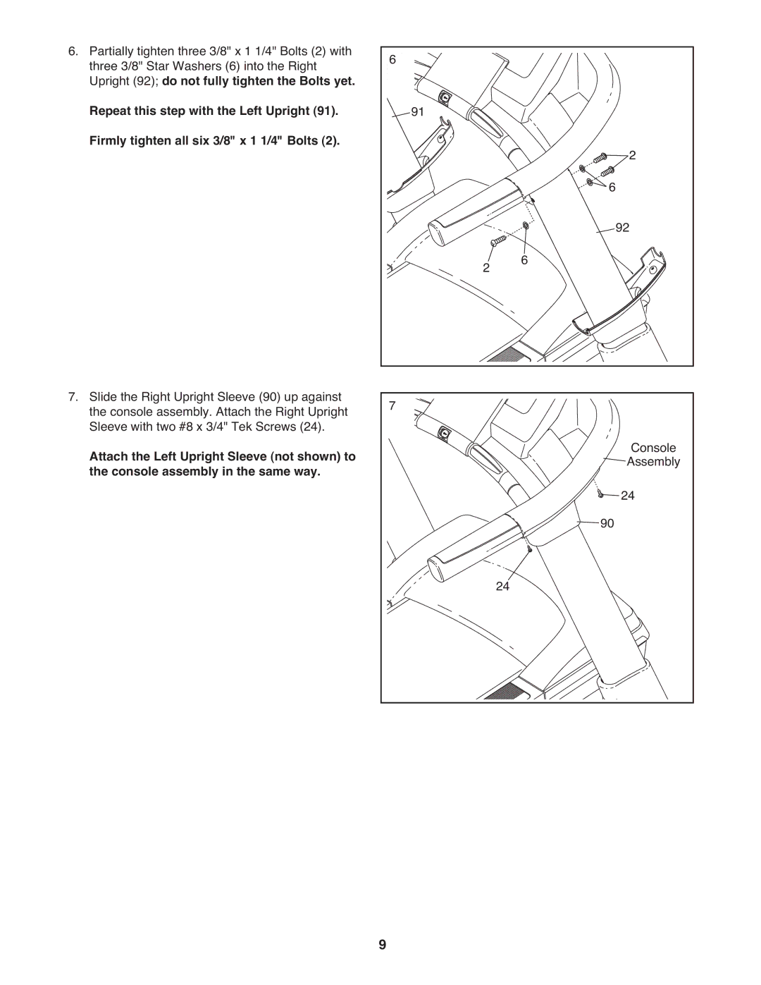 ProForm 2 user manual Assembly 