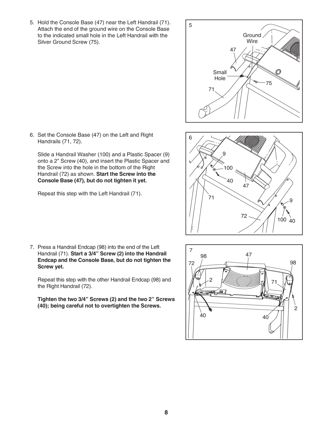 ProForm 30513.0 user manual Ground 