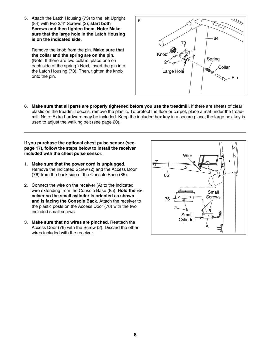 ProForm 30755.0 user manual Wire 