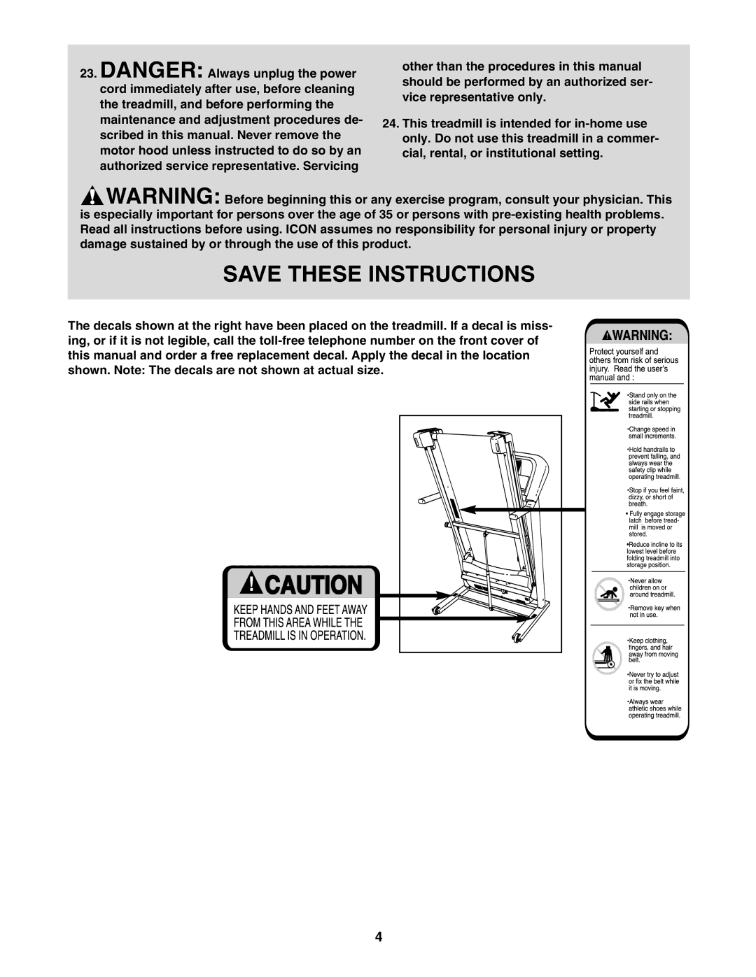 ProForm 400C user manual 