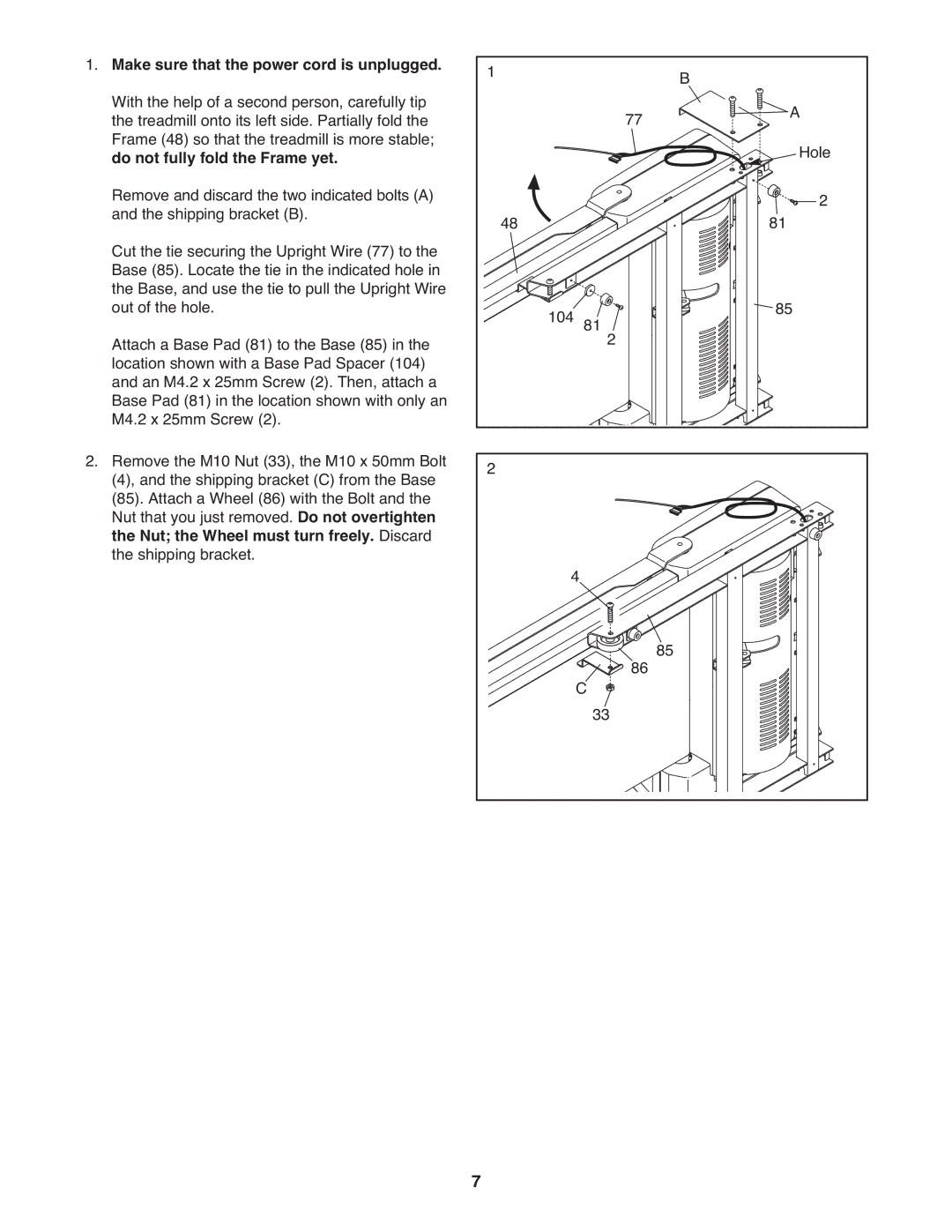 ProForm 485 CS manual 