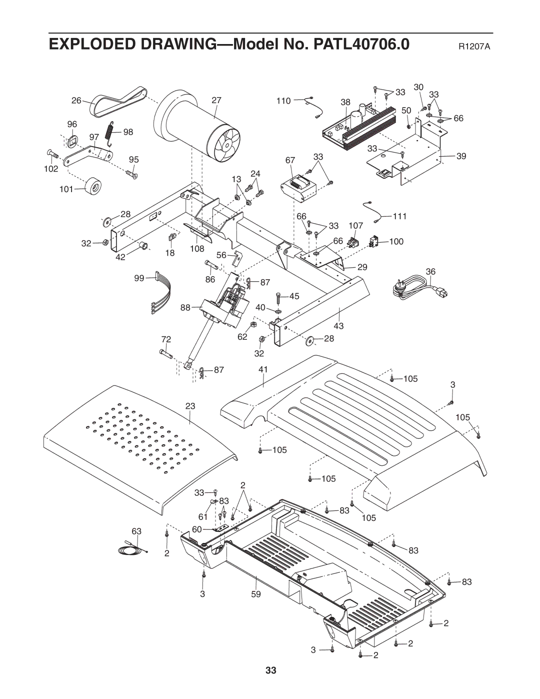 ProForm 485CX user manual R1207A 