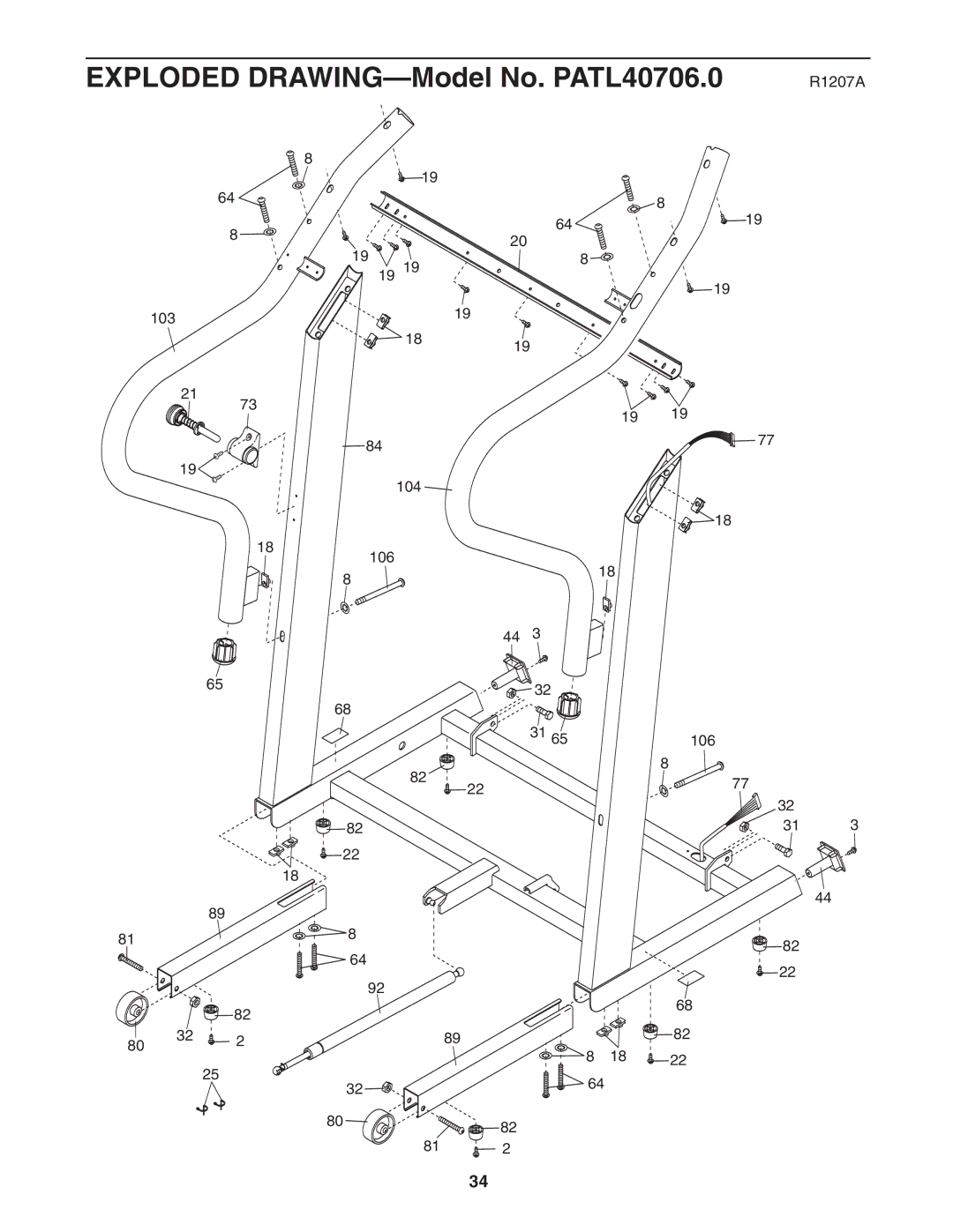 ProForm 485CX user manual 103 104 106 