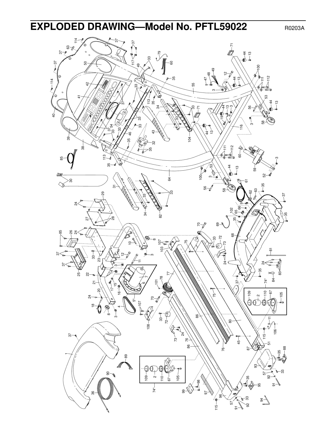 ProForm 520 user manual Drawing 