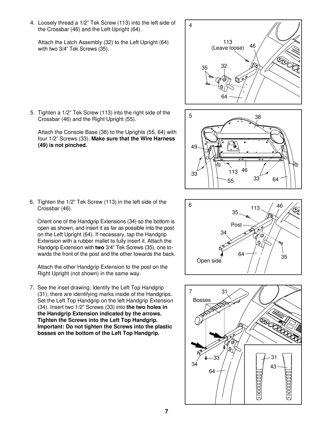 ProForm 520 user manual 