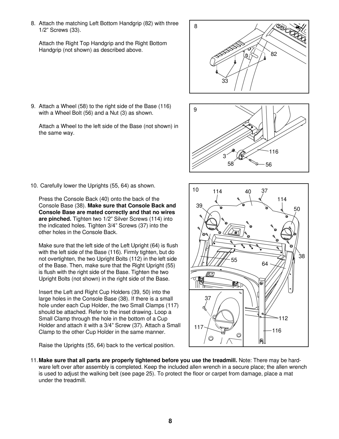 ProForm 520 user manual 