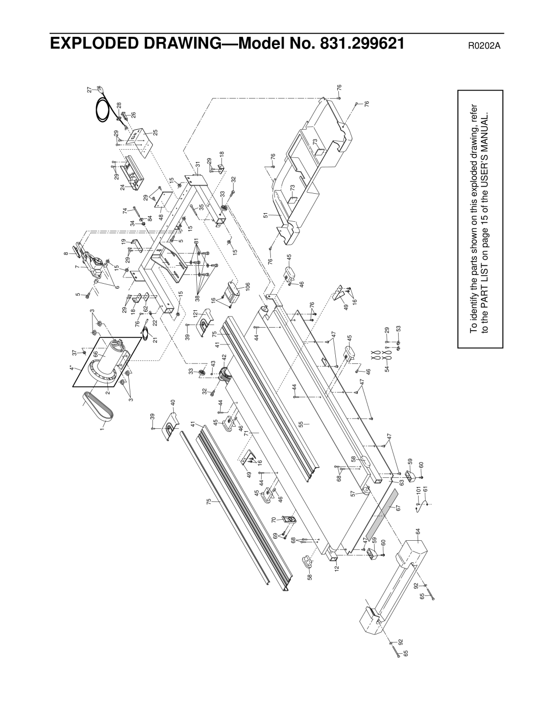 ProForm 590 LS user manual Exploded Drawing 