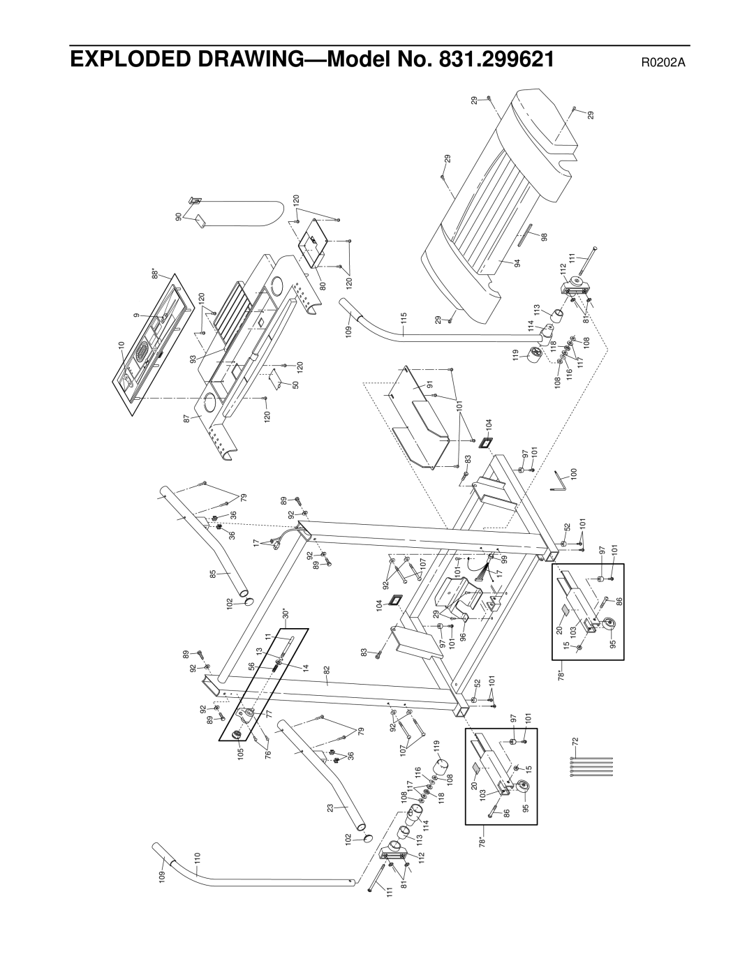 ProForm 590 LS user manual Exploded DRAWING-Model No 