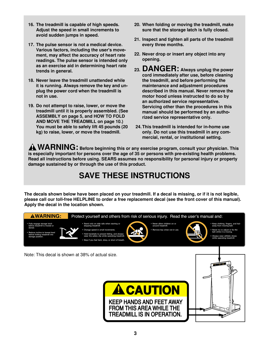 ProForm 590 LS user manual 