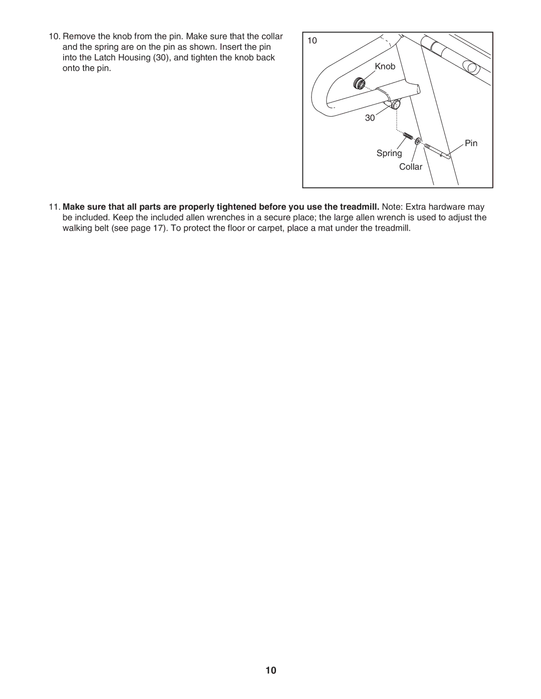 ProForm 595Pi user manual 