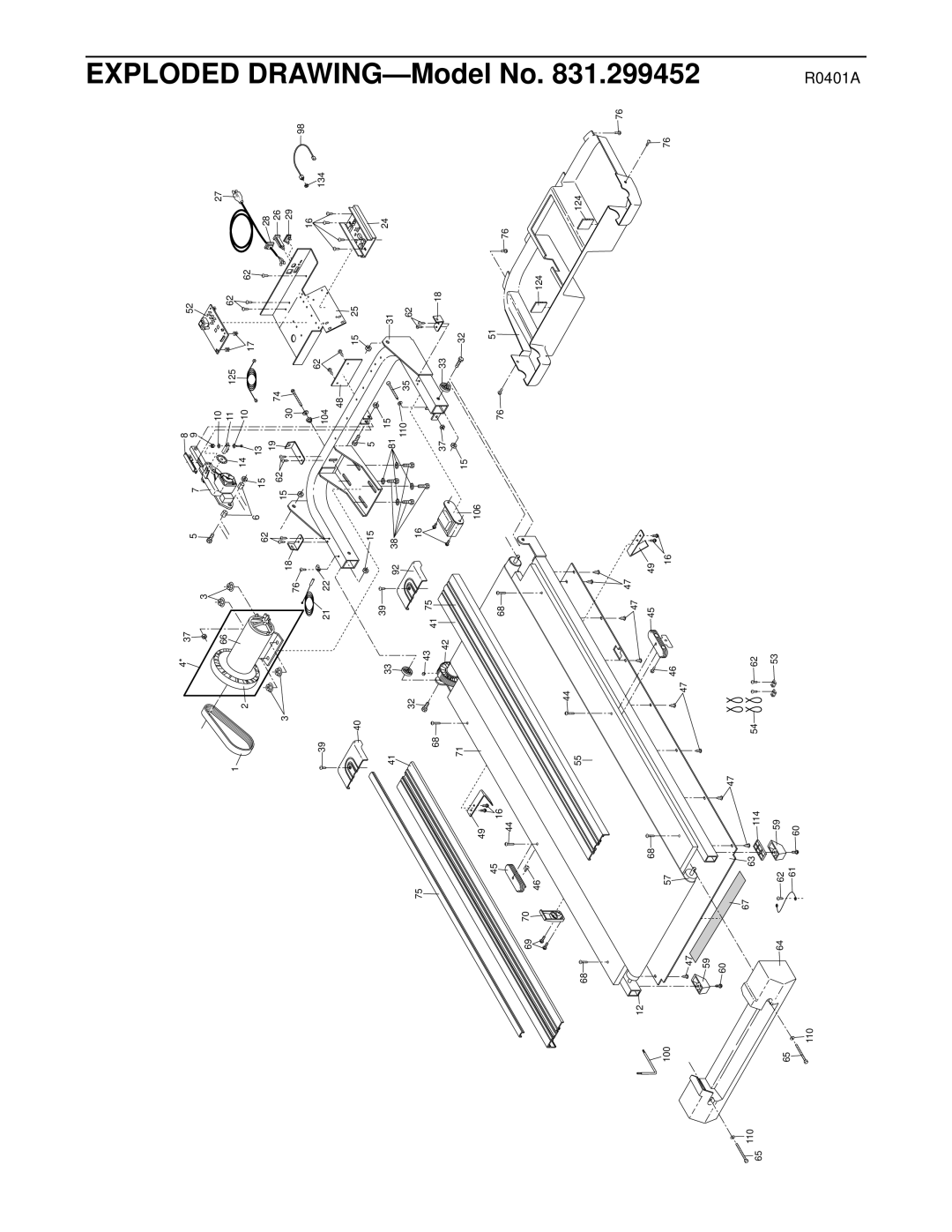 ProForm 635CW user manual Exploded DRAWING-Model 