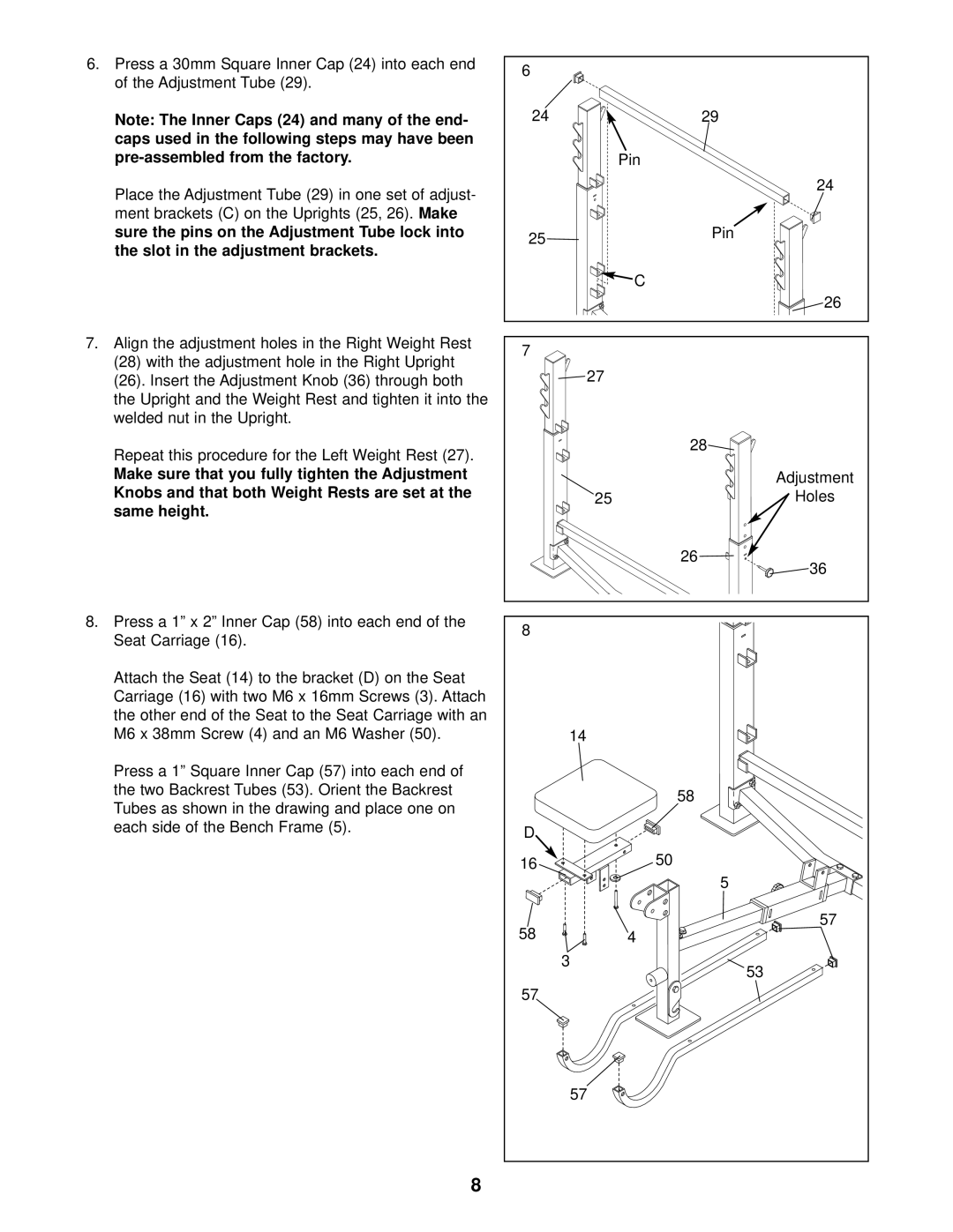 ProForm 640 user manual 