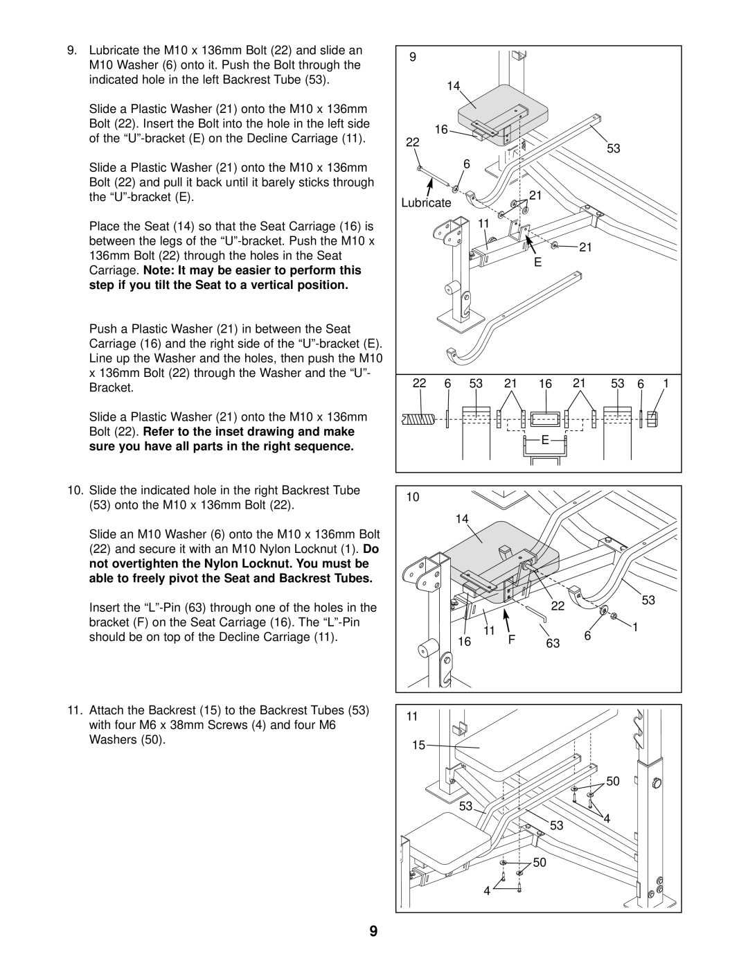 ProForm 640 user manual 