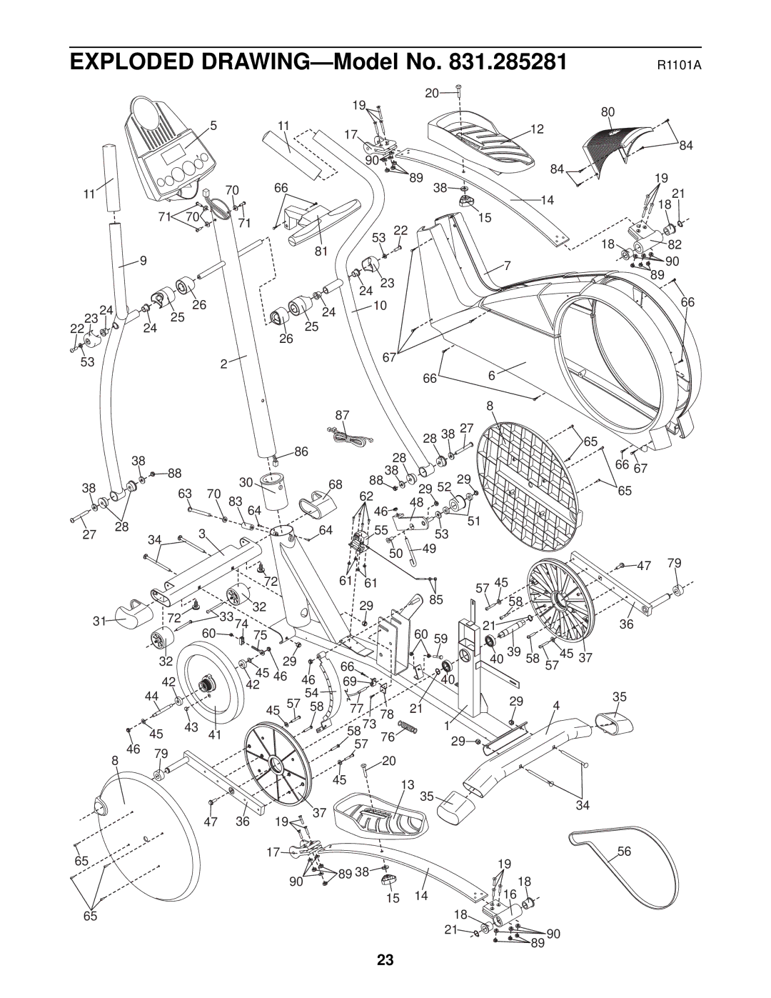 ProForm 700 user manual Exploded DRAWING-Model No 