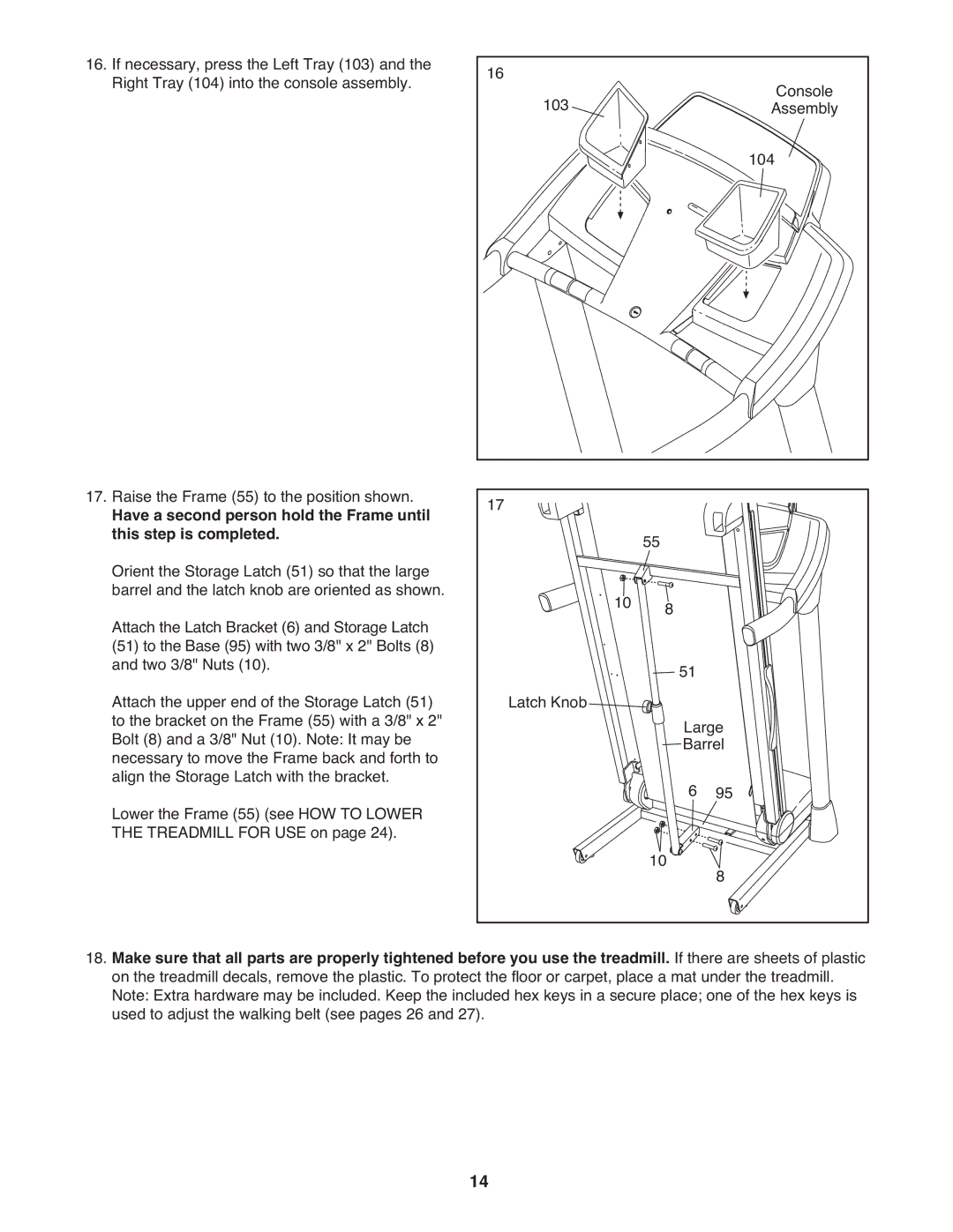 ProForm 705 ZLT manual 