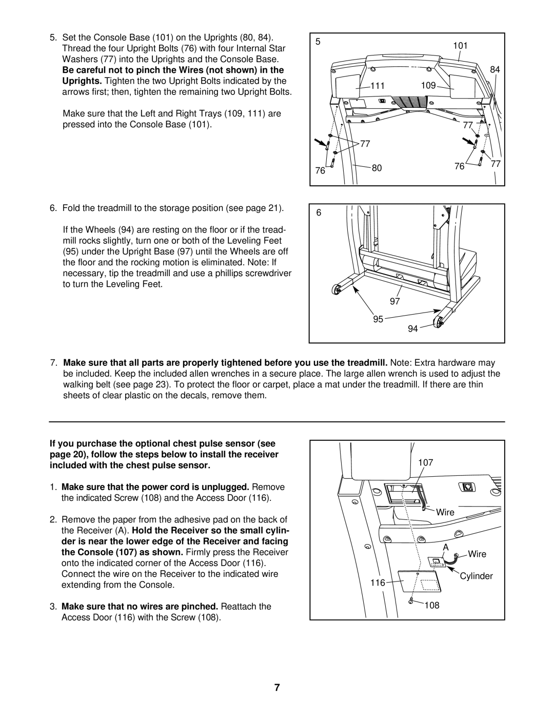 ProForm 720 user manual 107 