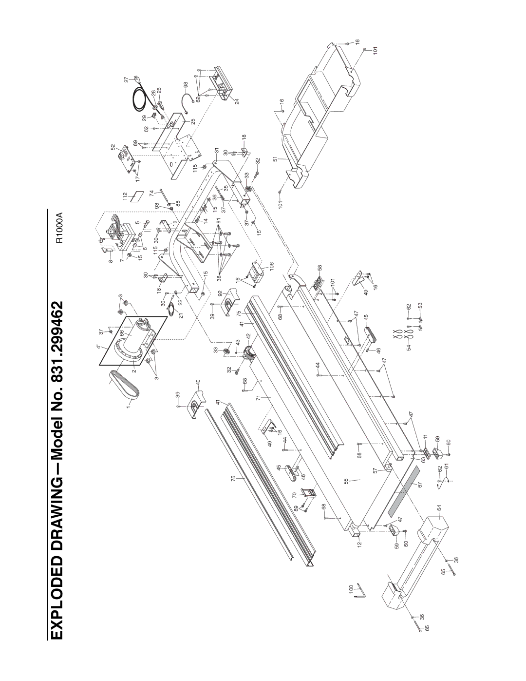 ProForm 740CS user manual Exploded DRAWINGÑModel No 