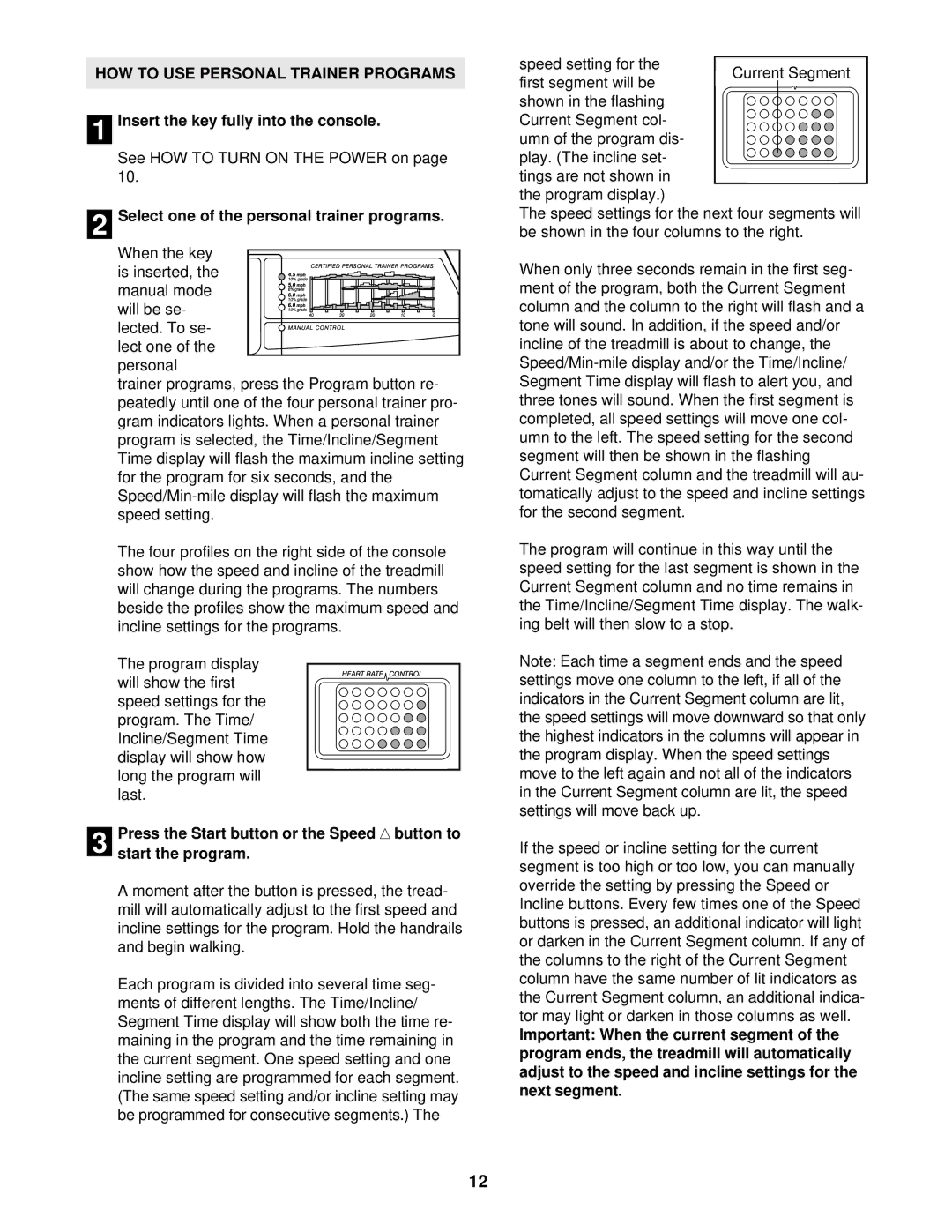 ProForm 760 EKG user manual HOW to USE Personal Trainer Programs, Select one of the personal trainer programs 