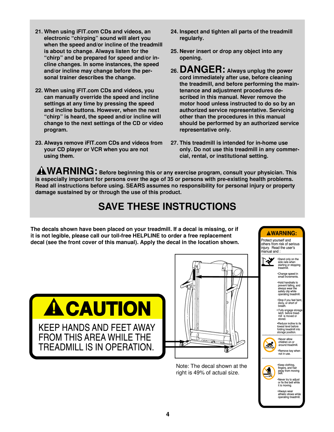 ProForm 760 EKG user manual 