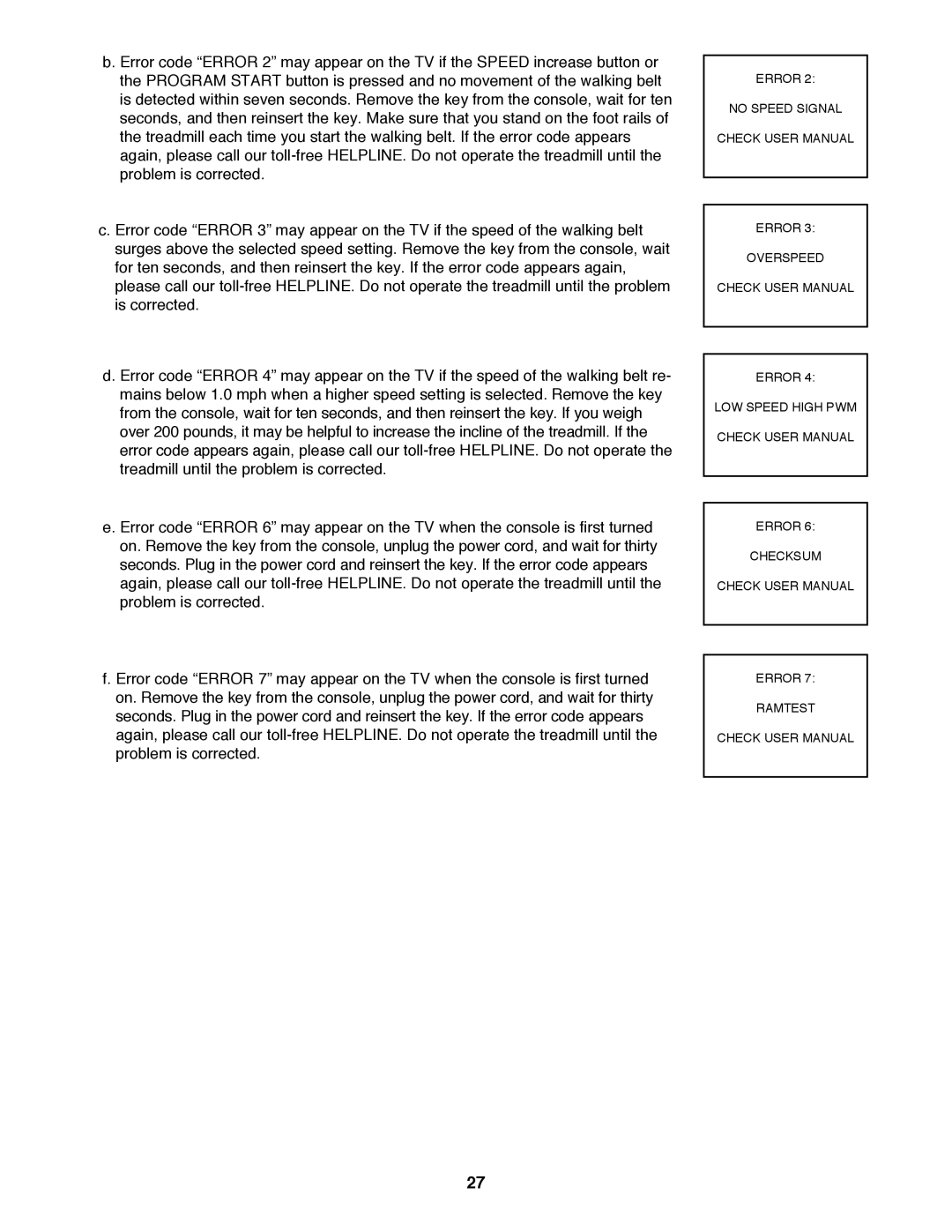 ProForm 785 TL user manual 