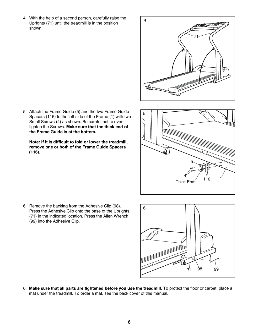 ProForm 795 user manual 