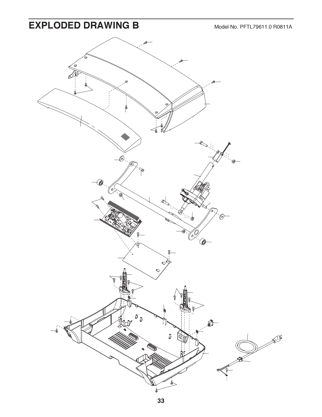 ProForm 795 user manual Exploded Drawing B 