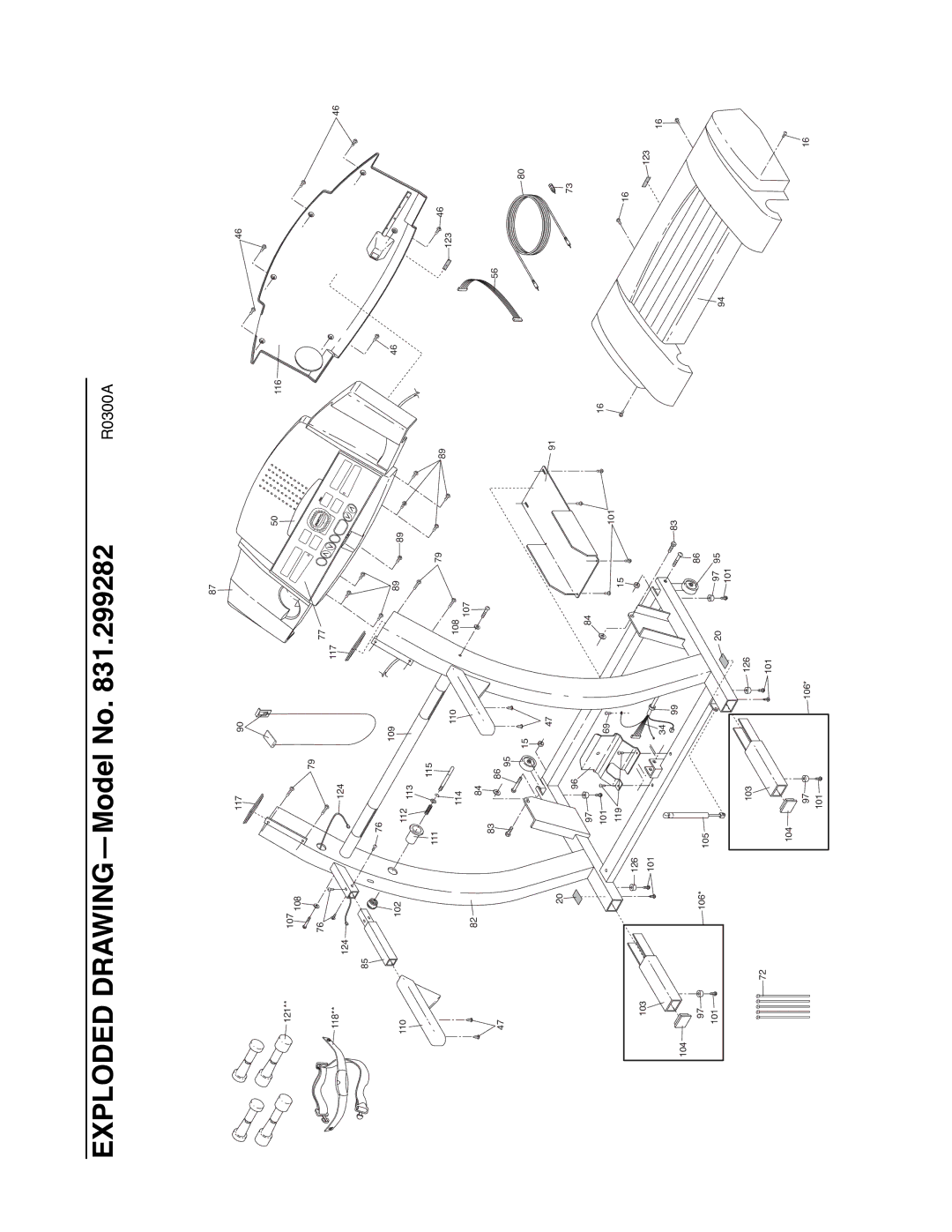 ProForm 830QT user manual Exploded DRAWINGÑModel No 