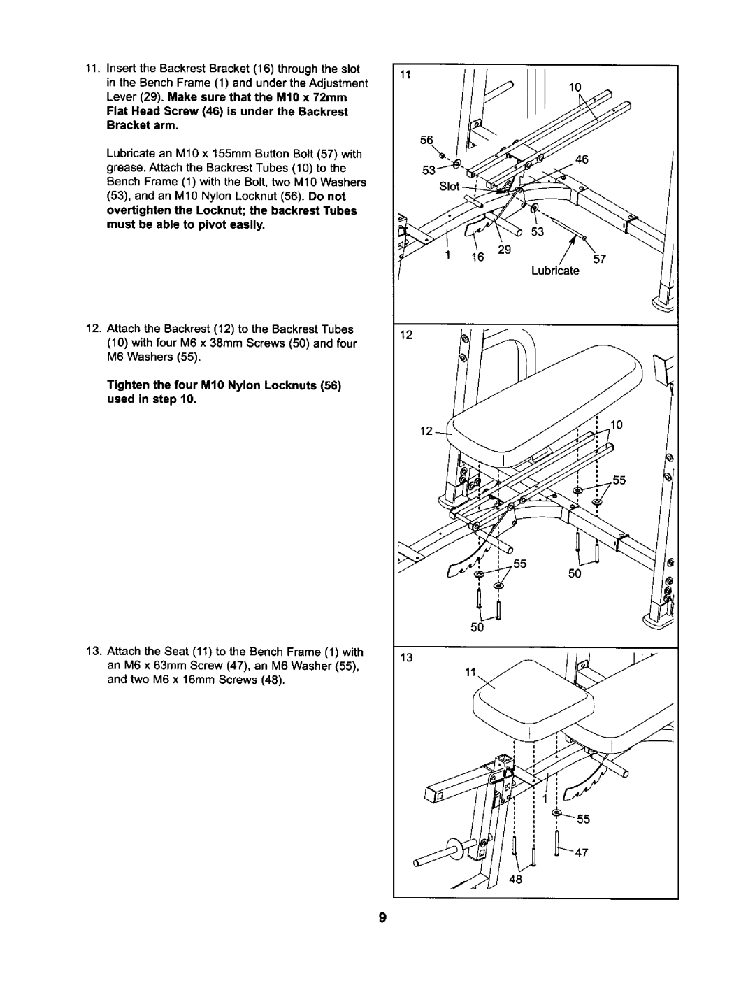 ProForm 831.15032 user manual Flat Head Screw 46 is under the Backrest Bracket arm, 1657 