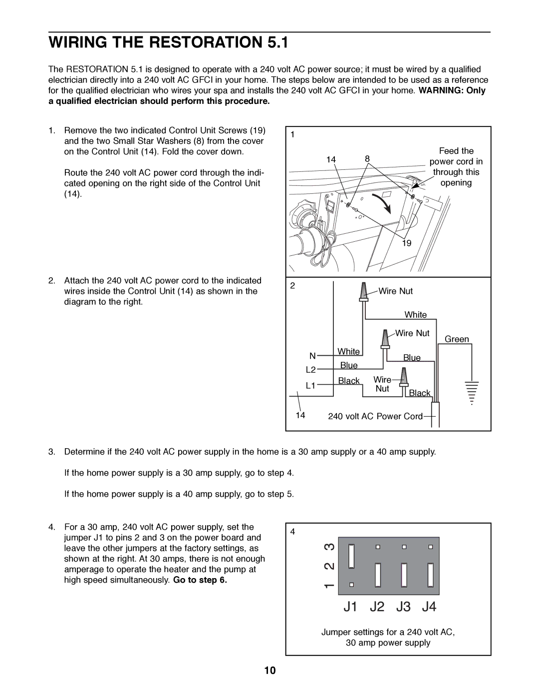 ProForm 831.210051 manual Wiring the Restoration 