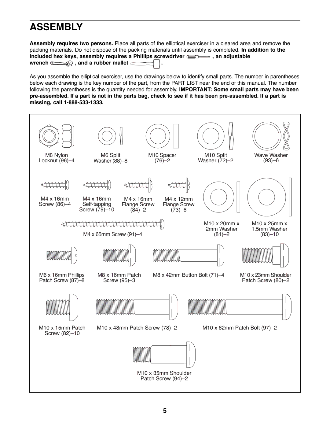 ProForm 831.23745.1 user manual Assembly 