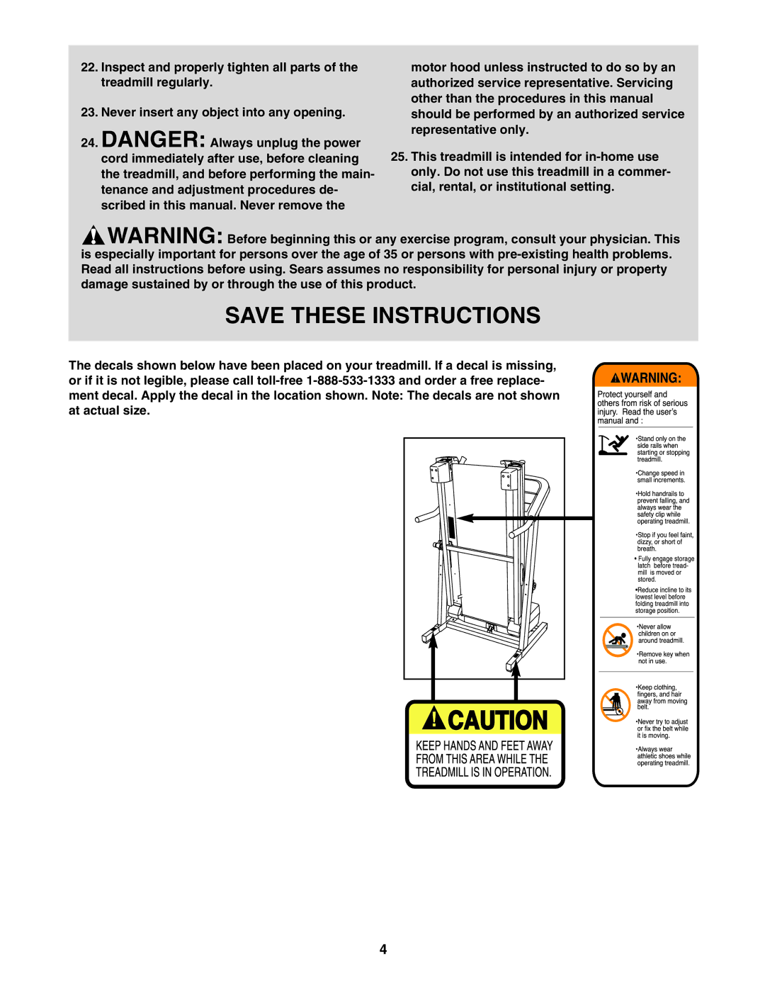 ProForm 831.24623.0 user manual 