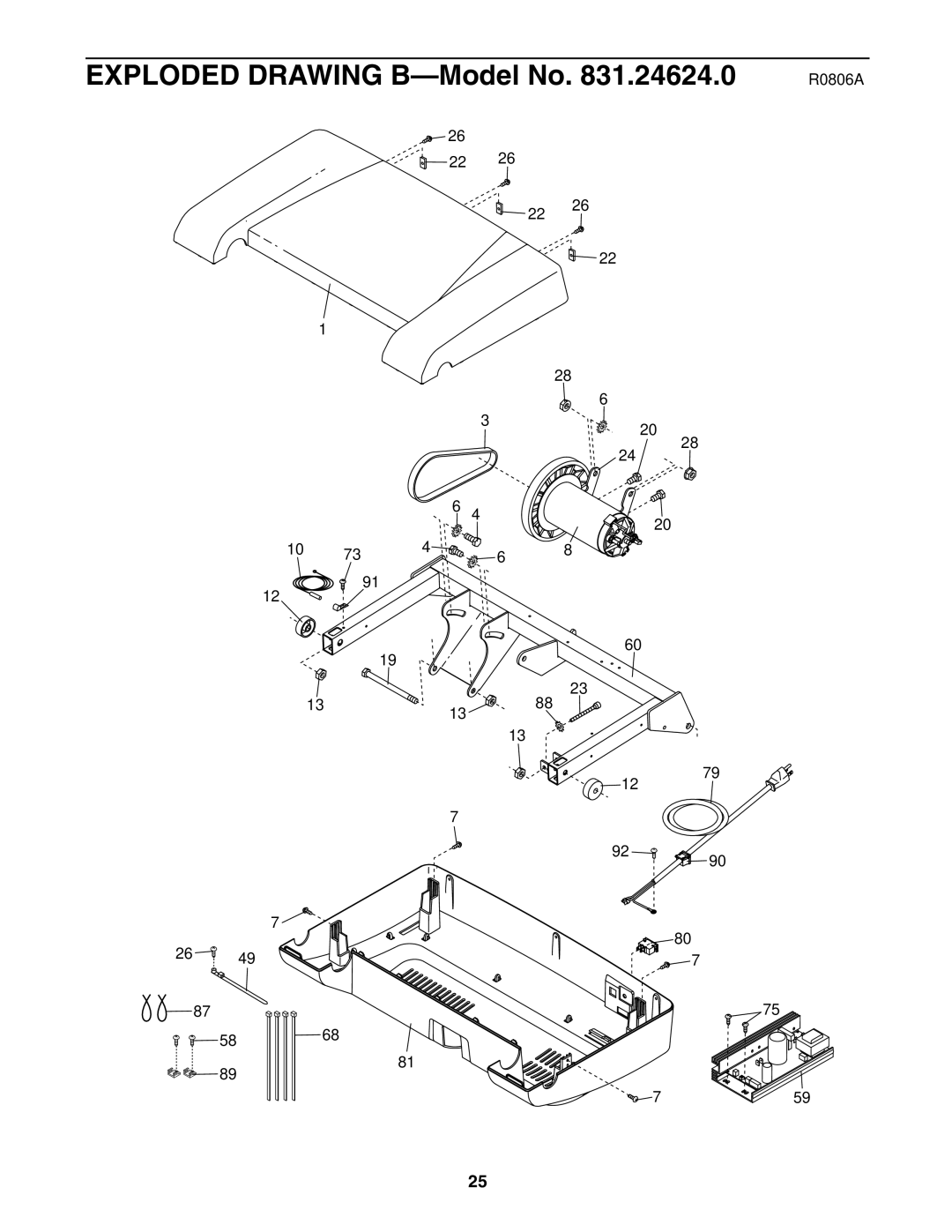 ProForm 831.24624.0 user manual R0806A 