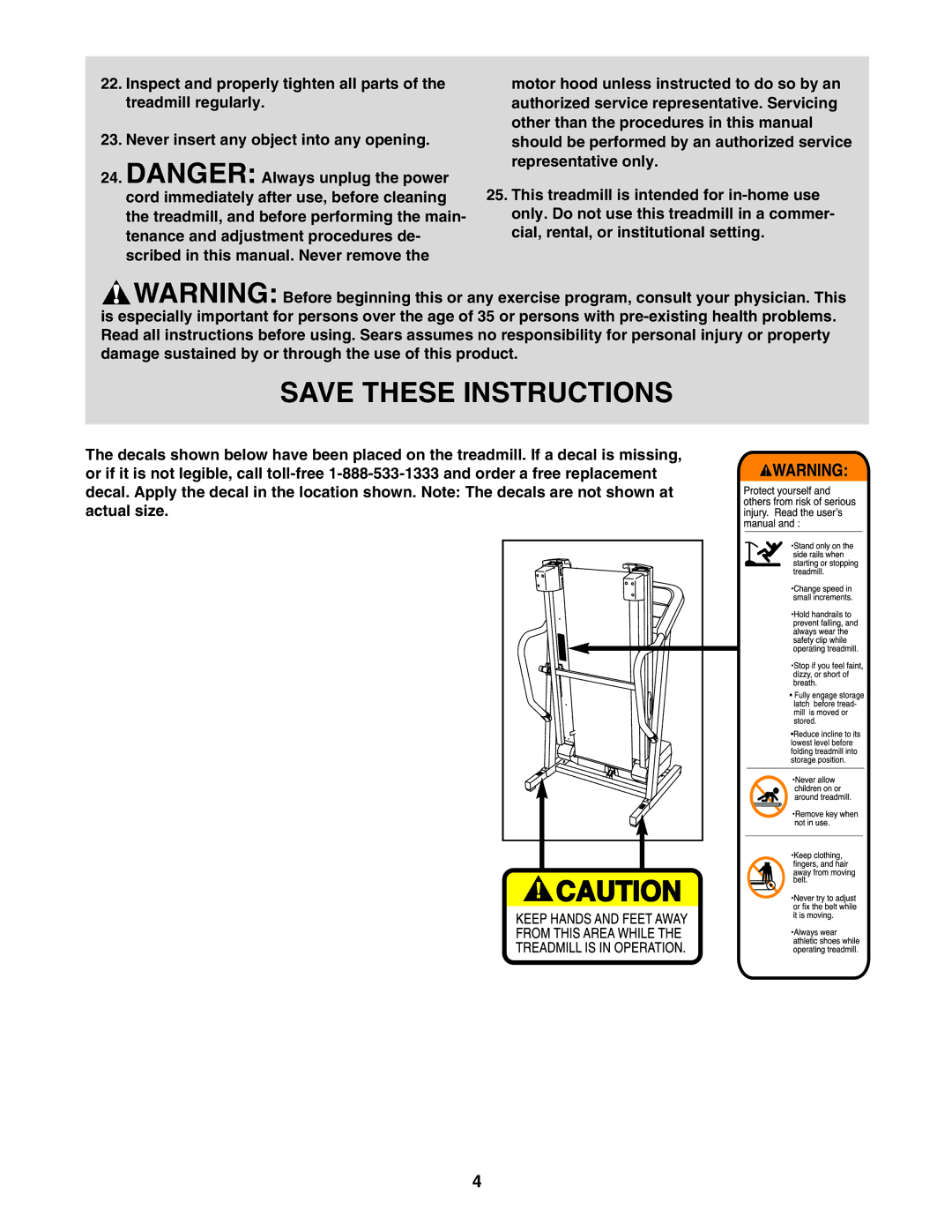 ProForm 831.24624.0 user manual 