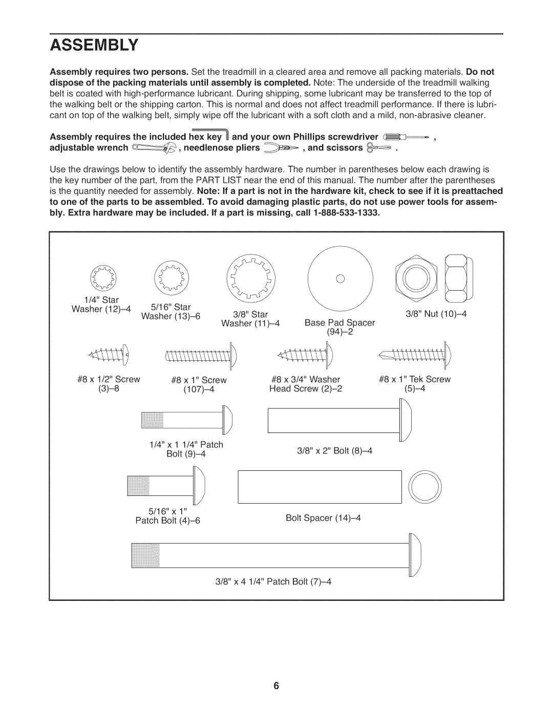 ProForm 831.24966.0 manual Assembly 